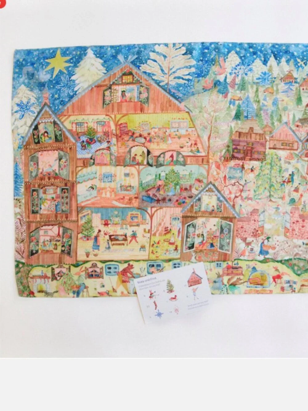 Sarahs Silks NEW Christmas in the Dollhouse Playsilk Seek and Find & I Spy game